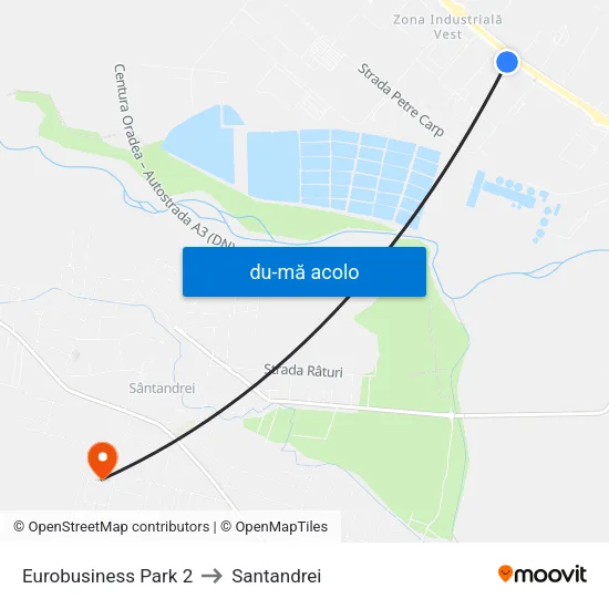 Harta de Eurobusiness Park 2 către Santandrei