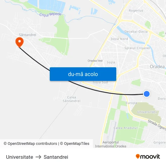 Harta de Universitate către Santandrei