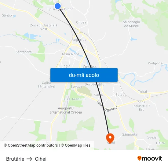 Harta de Brutărie către Cihei