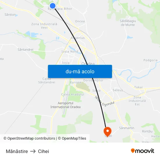 Harta de Mănăstire către Cihei