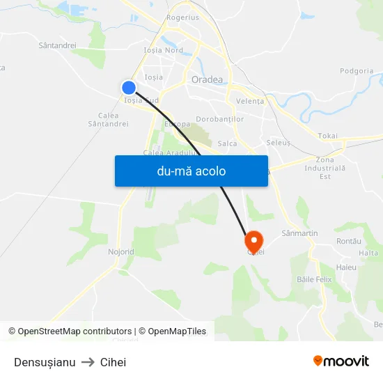 Harta de Densușianu către Cihei