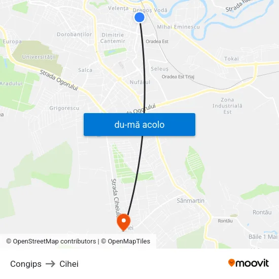 Harta de Congips către Cihei