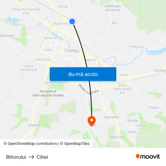Harta de Bihorului către Cihei