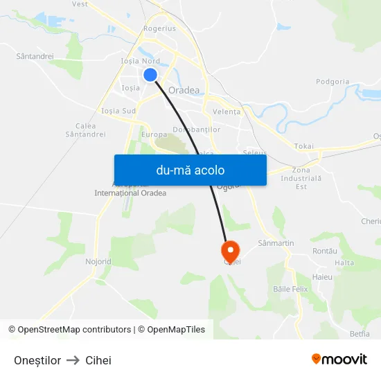 Harta de Oneștilor către Cihei