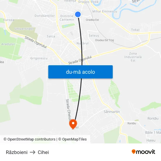 Harta de Războieni către Cihei