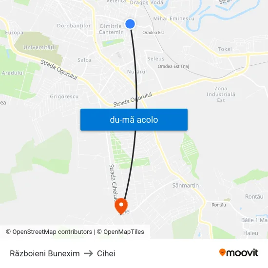 Harta de Războieni Bunexim către Cihei