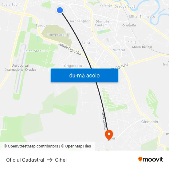 Harta de Oficiul Cadastral către Cihei