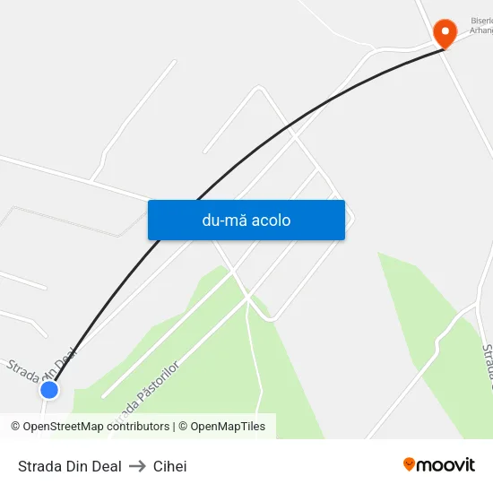 Harta de Cihei | Strada Din Deal către Cihei