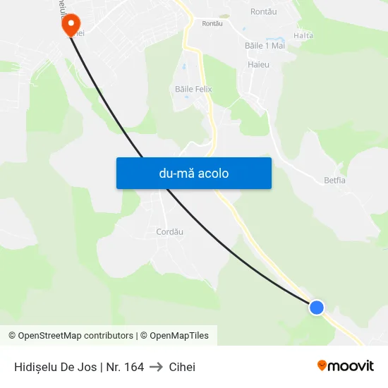 Harta de Hidișelu De Jos | Nr. 164 către Cihei