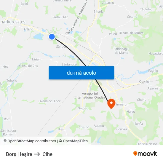 Harta de Borș | Ieșire către Cihei