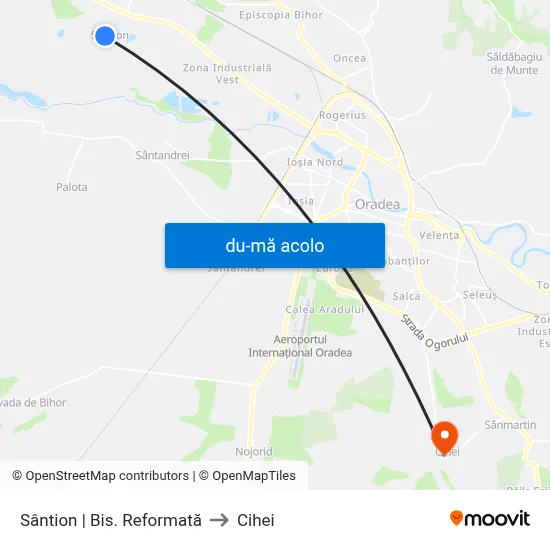 Harta de Sântion | Bis. Reformată către Cihei