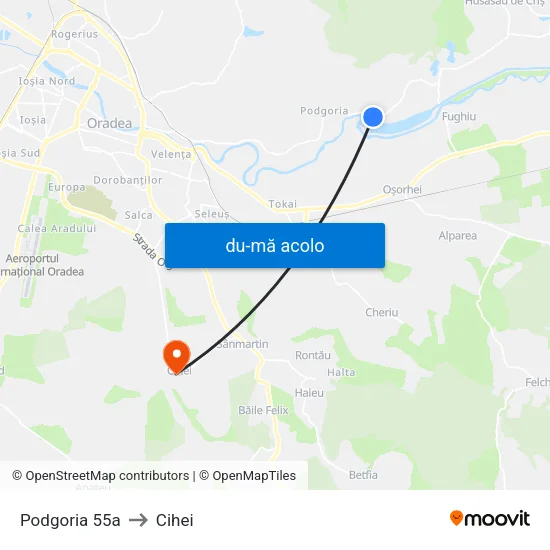 Harta de Podgoria 55a către Cihei