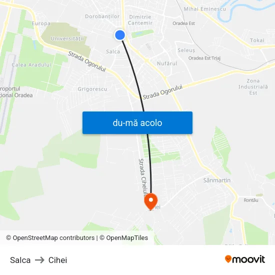 Harta de Salca către Cihei