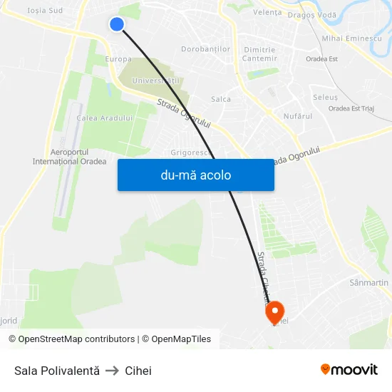 Harta de Sala Polivalentă către Cihei