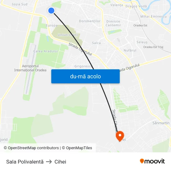 Harta de Sala Polivalentă către Cihei