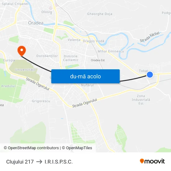 Harta de Clujului 217 către I.R.I.S.P.S.C.