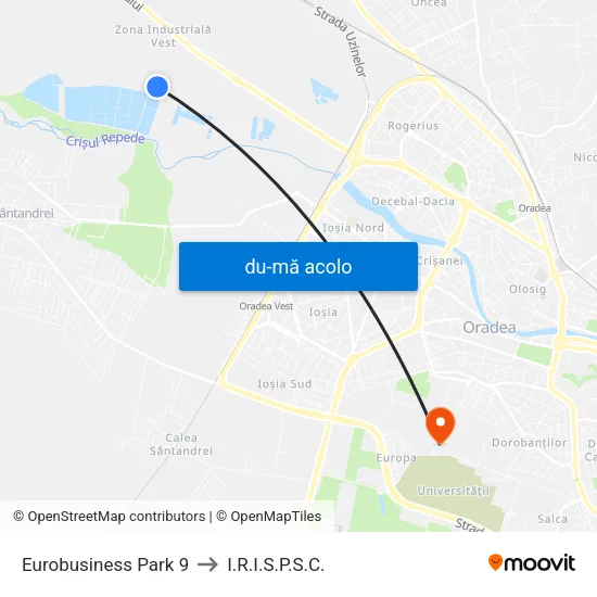 Harta de Eurobusiness Park 9 către I.R.I.S.P.S.C.