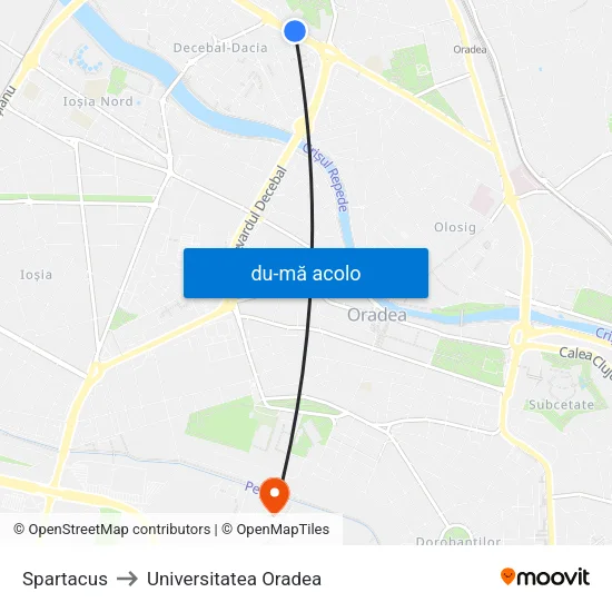 Harta de Spartacus către Universitatea Oradea