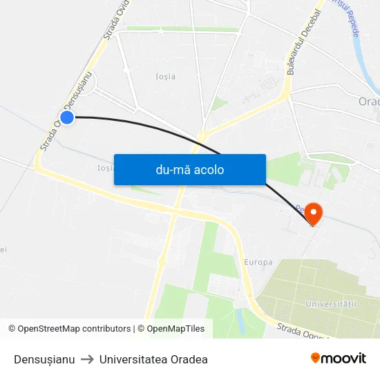 Harta de Densușianu către Universitatea Oradea