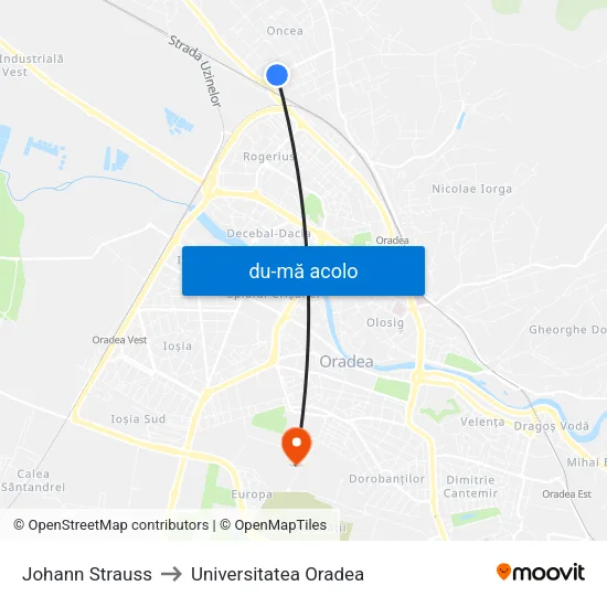 Harta de Johann Strauss către Universitatea Oradea