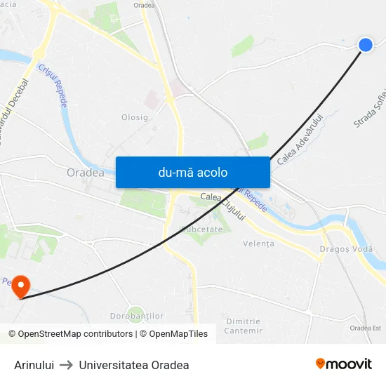 Harta de Arinului către Universitatea Oradea