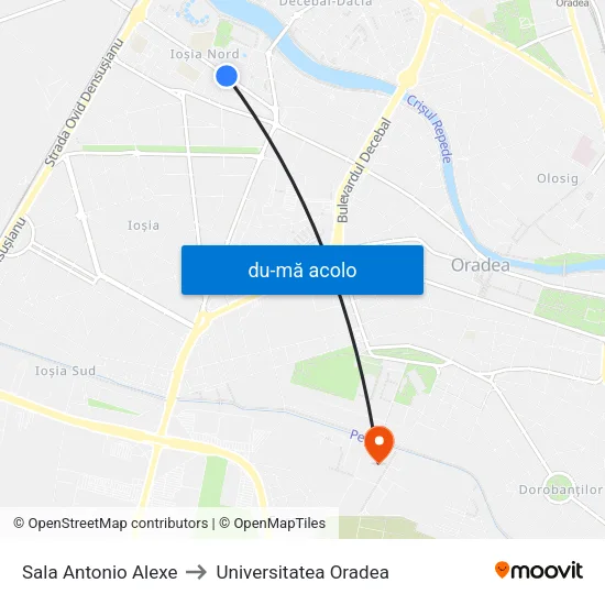 Harta de Sala Antonio Alexe către Universitatea Oradea