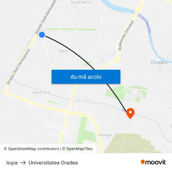 Harta de Ioșia către Universitatea Oradea