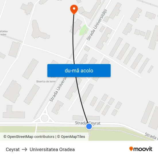 Harta de Ceyrat către Universitatea Oradea