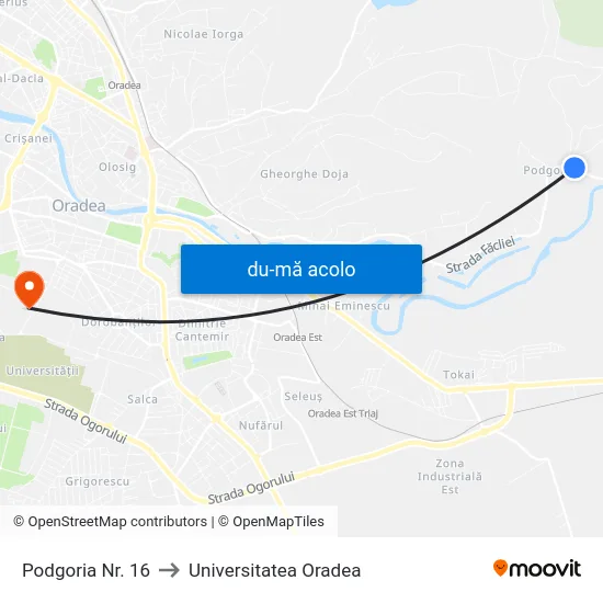 Harta de Podgoria Nr. 16 către Universitatea Oradea