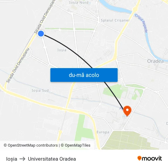 Harta de Ioșia către Universitatea Oradea