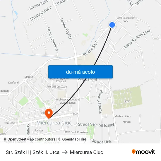 Harta de Str. Szék II | Szék Ii. Utca către Miercurea Ciuc