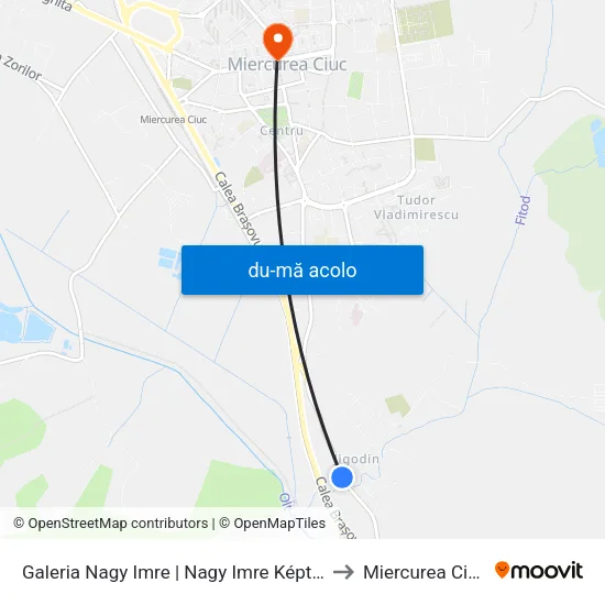 Harta de Galeria Nagy Imre | Nagy Imre Képtár către Miercurea Ciuc