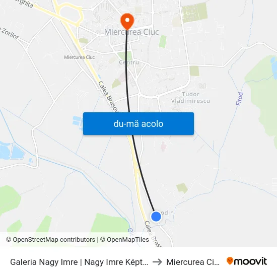 Harta de Galeria Nagy Imre | Nagy Imre Galéria către Miercurea Ciuc