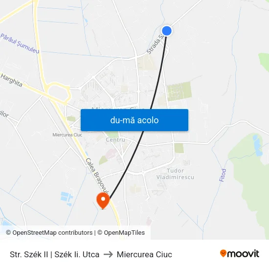 Harta de Str. Szék II | Szék Ii. Utca către Miercurea Ciuc