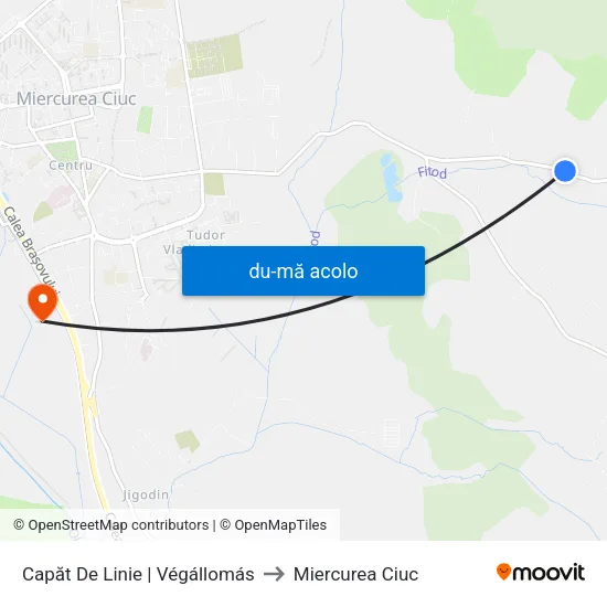 Harta de Capăt De Linie | Végállomás către Miercurea Ciuc