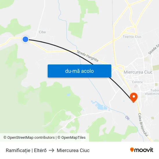 Harta de Ramificație | Eltérő către Miercurea Ciuc