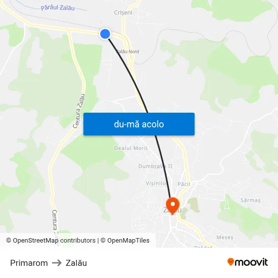 Harta de Primarom către Zalău