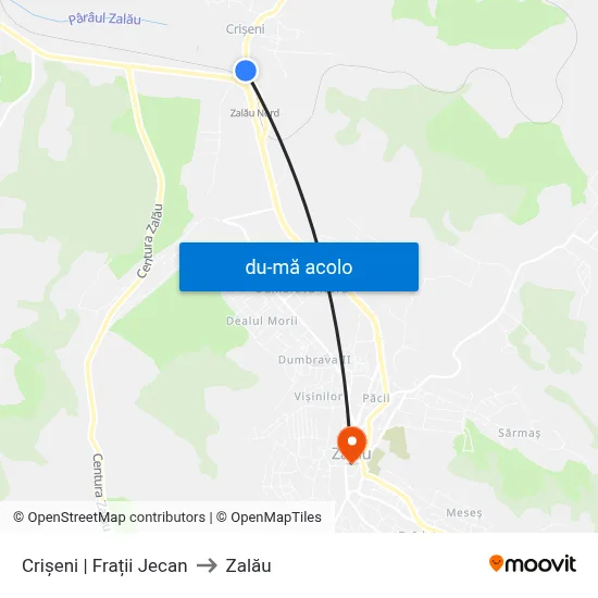 Harta de Crișeni | Frații Jecan către Zalău