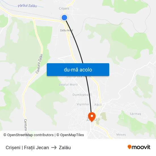 Harta de Crișeni | Frații Jecan către Zalău