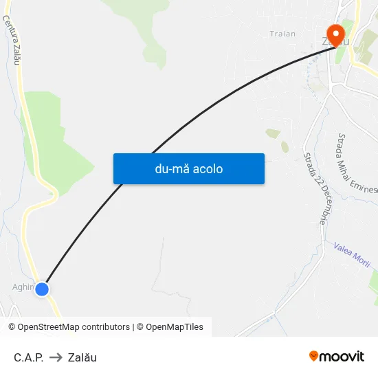 Harta de C.A.P. către Zalău