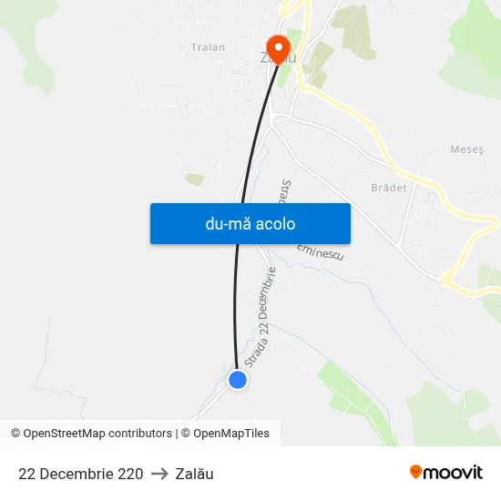 Harta de 22 Decembrie 220 către Zalău