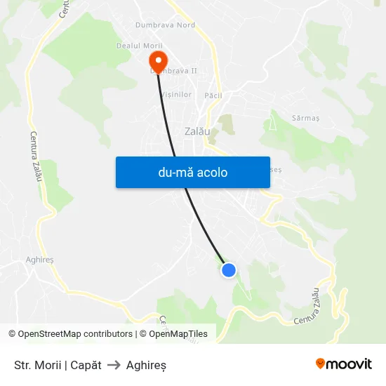 Harta de Str. Morii | Capăt către Aghireș