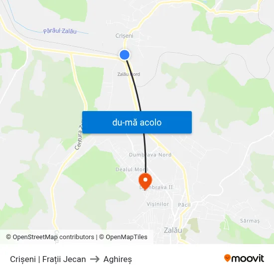 Harta de Crișeni | Frații Jecan către Aghireș