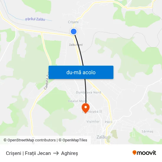 Harta de Crișeni | Frații Jecan către Aghireș