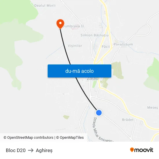 Harta de Bloc D20 către Aghireș