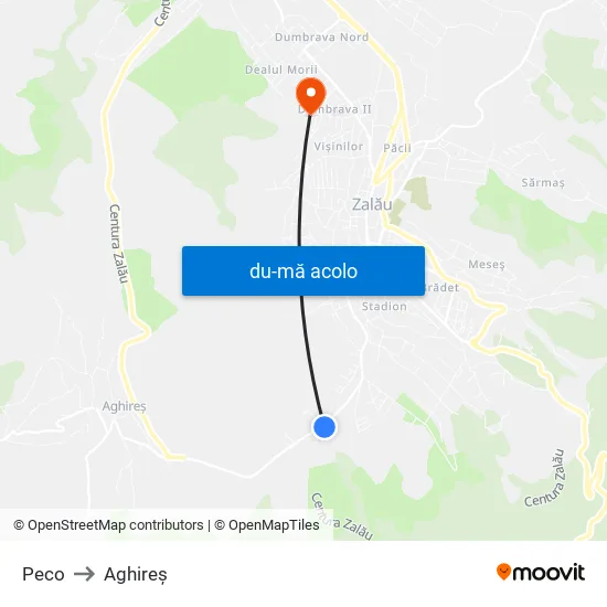 Harta de Peco către Aghireș