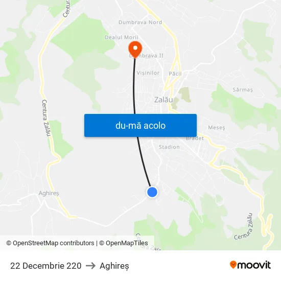 Harta de 22 Decembrie 220 către Aghireș