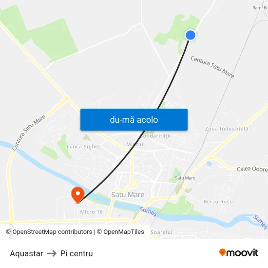 Harta de Aquastar către Pi centru