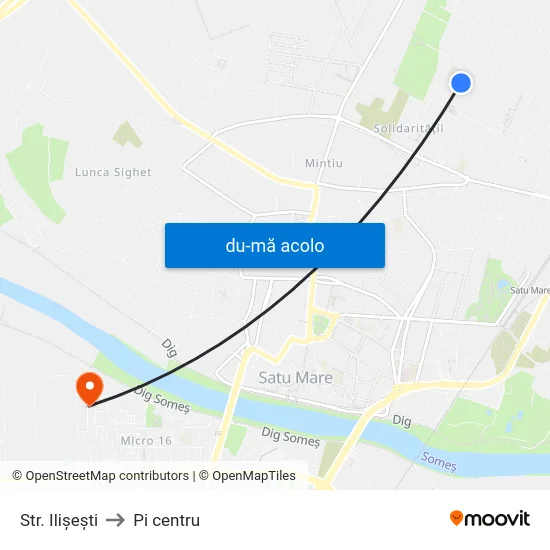 Harta de Lic. Nicolae Steinhardt către Pi centru