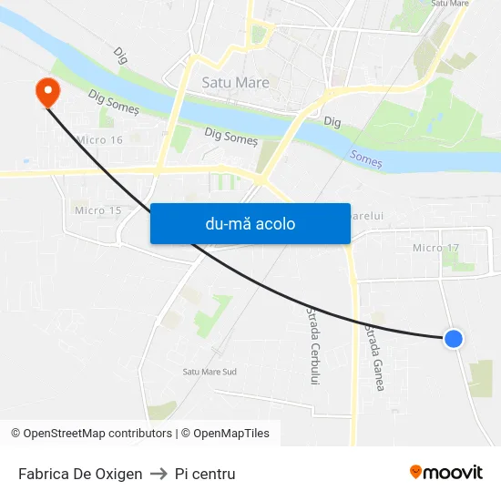 Harta de Fabrica De Oxigen către Pi centru